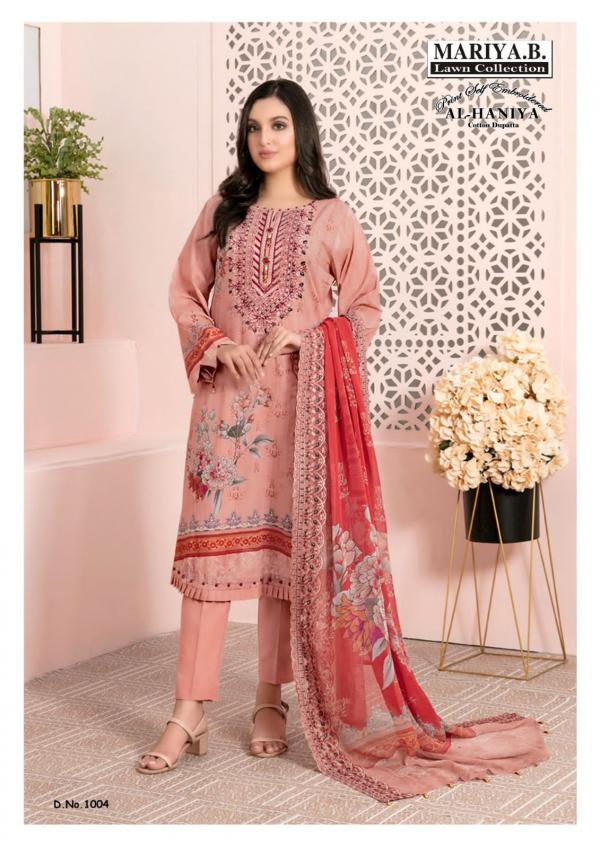 Mariya B Al Haniya Lawn Collection Karachi Cotton Dress Material